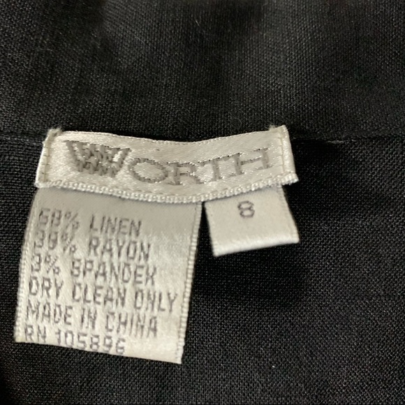 W by Worth Linen Bell Sleeve Blouse - Picture 8 of 8